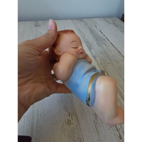 Vintage chalkware? Baby Jesus nativity religious Xmas - Picture 10 of 11